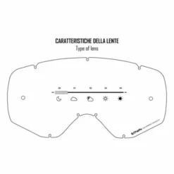 Maschera Ethen 06 Basic Nero Lente Trasparente