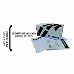Maschera Ethen 06 Basic Nero Lente Trasparente