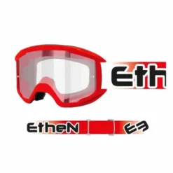 Maschera Ethen 06 Basic Rosso Lente trasparente