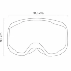 Maschera Ethen 06 Basic Verde Nero Lente Trasparente