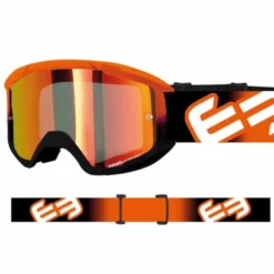 Maschera Ethen 06 Evolution Nero Arancio Lente Rossa