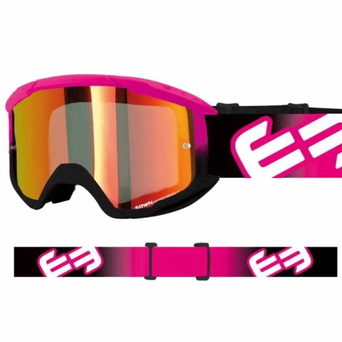 Maschera Ethen 06 Evolution Nero Fuxia Lente Rossa
