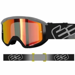 Maschera Ethen 06 Evolution Nero Grigio Lente Rossa