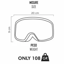 Maschera Ethen MX65 Bambino Nero Bianco
