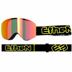 Maschera Magnetic Ethen MAG34 Nero Giallo Lente Rossa