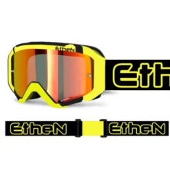 Maschera Medium 05Primis Nero Giallo Lente Rossa