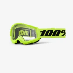 Maschera Strata 2 Giallo Fluo Lente Fume KIDS