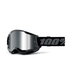Maschera Strata 2 Nero Lente Specchio Argento KIDS