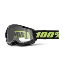 Maschera Strata 2 Solar Eclipse Nero Giallo Lente Trasparente