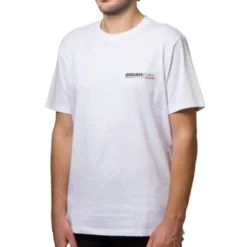 T-shirt Ducati Respect for Bikers bianco nero