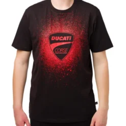 T-shirt Ducati Splash nero rosso