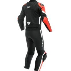 Tuta Avro 4 Div Nero Rosso Fluo Bianco