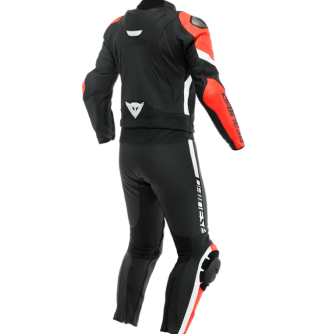Tuta Avro 4 Div Nero Rosso Fluo Bianco