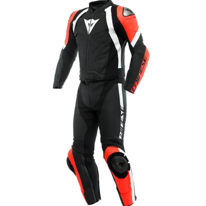 Tuta Avro 4 Div Nero Rosso Fluo Bianco