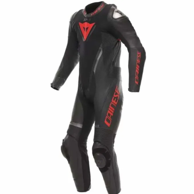 Tuta Dainese Demon Sprint Prof. Nero Rosso Fluo