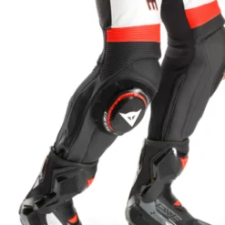 Tuta Dainese Laguna Seca 6 Perf. Nero Bianco Rosso Fluo