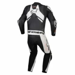 Tuta Gp Plus V4 Sprint 1PC Nero Bianco Rosso Fluo