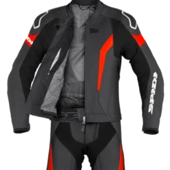 Tuta Laser Touring Nero Rosso